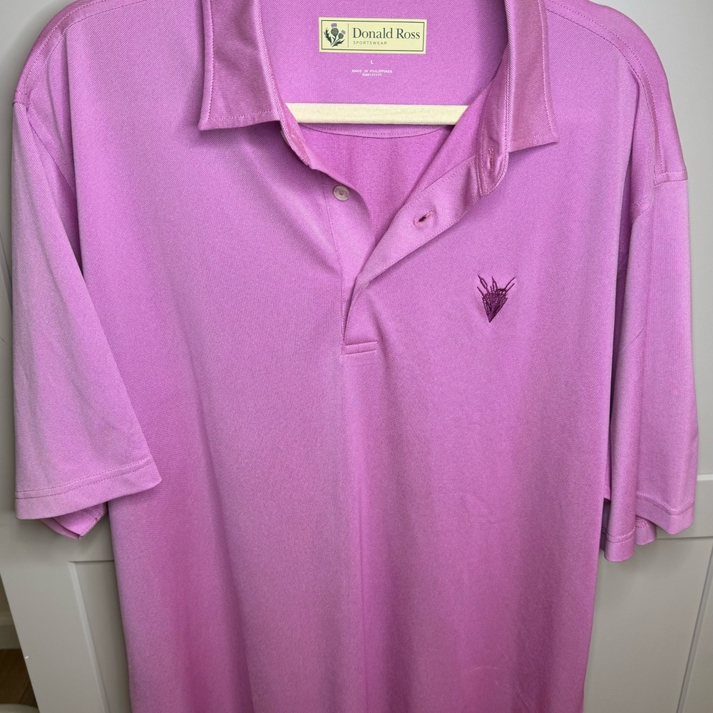 DONALD ROSS Golf Polo Shirt-Lavender